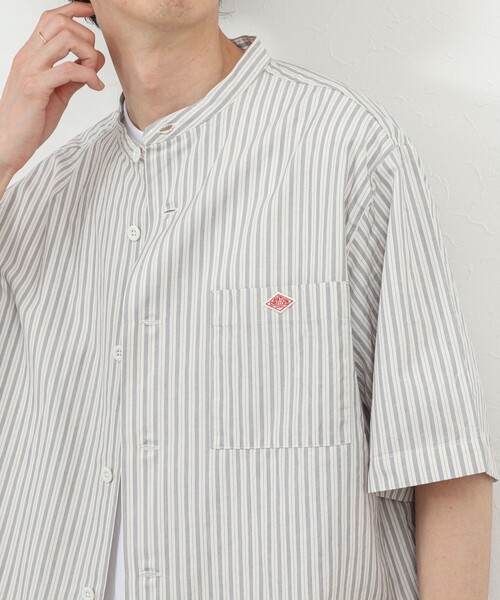 DANTON(ダントン)の「【DANTON/ダントン】BAND COLLAR SHIRT SS 26SS(DT-JD3788 SCP)(シャツ/ブラウス・メンズ・ホワイト系その他5・38/40/42/44)」の7枚目の写真