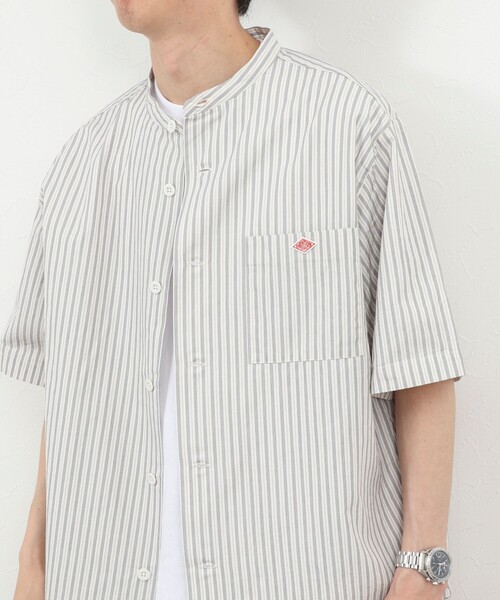DANTON(ダントン)の「【DANTON/ダントン】BAND COLLAR SHIRT SS 26SS(DT-JD3788 SCP)(シャツ/ブラウス・メンズ・ホワイト系その他5・38/40/42/44)」の8枚目の写真