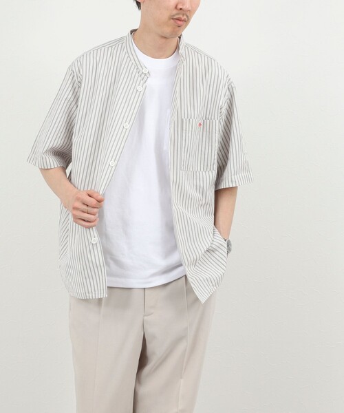 DANTON(ダントン)の「【DANTON/ダントン】BAND COLLAR SHIRT SS 26SS(DT-JD3788 SCP)(シャツ/ブラウス・メンズ・ホワイト系その他5・38/40/42/44)」の11枚目の写真