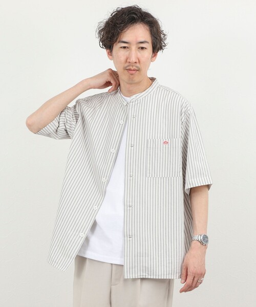 DANTON(ダントン)の「【DANTON/ダントン】BAND COLLAR SHIRT SS 26SS(DT-JD3788 SCP)(シャツ/ブラウス・メンズ・ホワイト系その他5・38/40/42/44)」の12枚目の写真