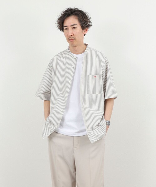 DANTON(ダントン)の「【DANTON/ダントン】BAND COLLAR SHIRT SS 26SS(DT-JD3788 SCP)(シャツ/ブラウス・メンズ・ホワイト系その他5・38/40/42/44)」の13枚目の写真