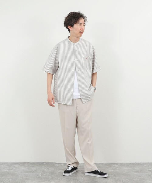 DANTON(ダントン)の「【DANTON/ダントン】BAND COLLAR SHIRT SS 26SS(DT-JD3788 SCP)(シャツ/ブラウス・メンズ・ホワイト系その他5・38/40/42/44)」の14枚目の写真