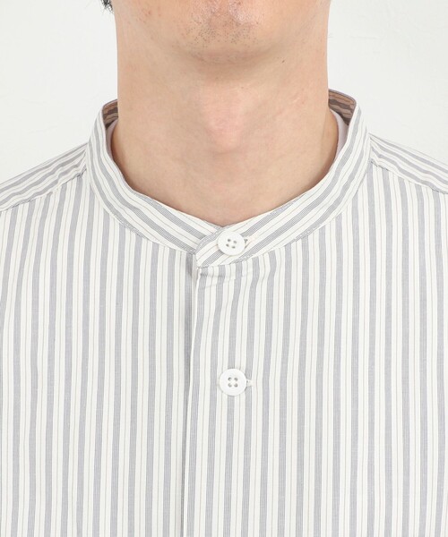 DANTON(ダントン)の「【DANTON/ダントン】BAND COLLAR SHIRT SS 26SS(DT-JD3788 SCP)(シャツ/ブラウス・メンズ・ホワイト系その他5・38/40/42/44)」の19枚目の写真