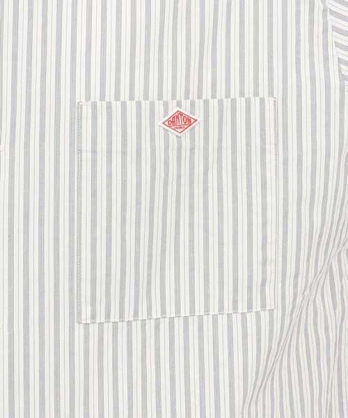 DANTON(ダントン)の「【DANTON/ダントン】BAND COLLAR SHIRT SS 26SS(DT-JD3788 SCP)(シャツ/ブラウス・メンズ・ホワイト系その他5・38/40/42/44)」の2枚目の写真