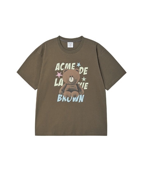 acme de la vie(アクメドラビ)の「【日本未発売/WEB限定】acme de la vie(アクメドラビ)/ラインフレンズ コラボ ブラウン スター Tシャツ 半袖 クルーネック/LINE FRIENDS BROWN STAR SHORT SLEEVE T-SHIRT(Tシャツ/カットソー・レディース・ブラウン/ブラック/クリーム・M/L)」の22枚目の写真