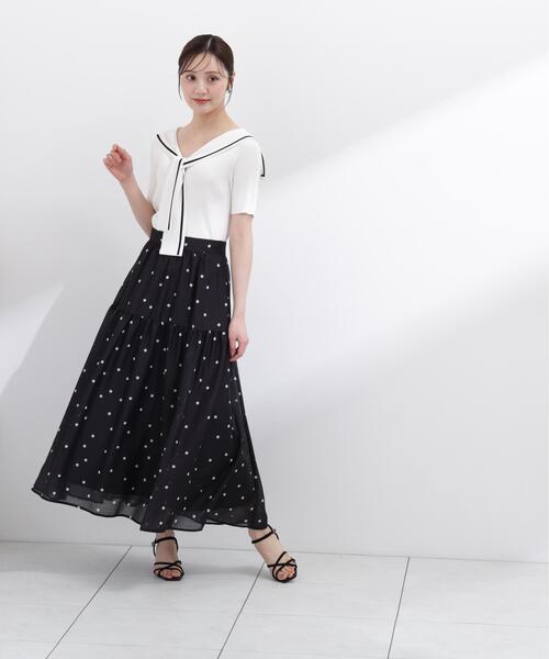 PROPORTION BODY DRESSING（プロポーションボディドレッシング）の「セーラーカラーニットトップス / 1216170500（ニット/セーター・レディース・ホワイト/ブラック/イエロー・FREE）」の10枚目の写真