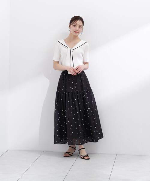 PROPORTION BODY DRESSING（プロポーションボディドレッシング）の「セーラーカラーニットトップス / 1216170500（ニット/セーター・レディース・ホワイト/ブラック/イエロー・FREE）」の11枚目の写真