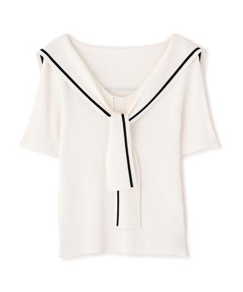 PROPORTION BODY DRESSING（プロポーションボディドレッシング）の「セーラーカラーニットトップス / 1216170500（ニット/セーター・レディース・ホワイト/ブラック/イエロー・FREE）」の19枚目の写真