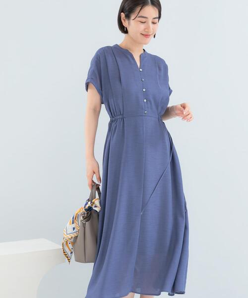 ウォッシャブルセミシアー2WAYネックワンピース(ワンピース)|URBAN ウォッシャブルセミシアー2WAYネックワンピース(ワンピース)|URBAN