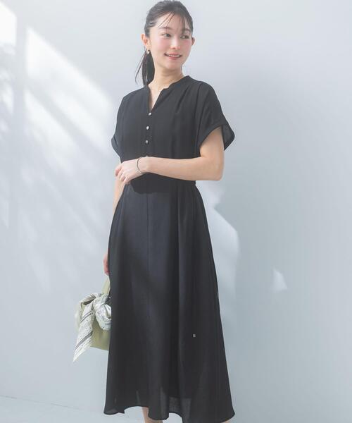 URBAN RESEARCH ROSSO WOMEN(アーバンリサーチ ロッソ)の「ウォッシャブルセミシアー2WAYネックワンピース(ワンピース・レディース・ブルー/ブラウン/ブラック・FREE)」の12枚目の写真