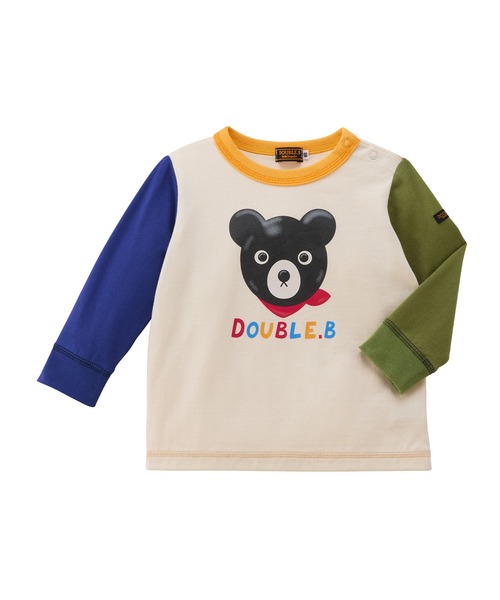 DOUBLE_B(ダブルビー)の「クロクマ長袖Tシャツ(Tシャツ/カットソー・キッズ・マルチ・80cm/130cm/120cm/110cm/100cm/90cm)」の3枚目の写真