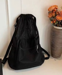 ammy.（エイミードット）の「【 ammy. / エイミードット 】 メッシュ ドロスト リュック / 軽量 多収納 バックパック（バックパック/リュック）」