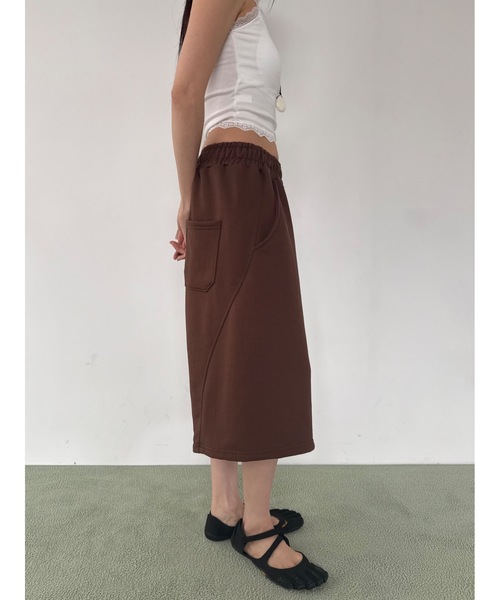 Didot.showroom（ディドット ショールーム）の「カーブライン バミューダ スウェットパンツ（スウェットパンツ・レディース・ブラック/スカイブルー/ブラウン/グレー・FREE）」の12枚目の写真