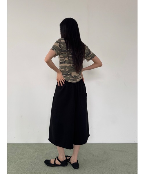 Didot.showroom（ディドット ショールーム）の「カーブライン バミューダ スウェットパンツ（スウェットパンツ・レディース・ブラック/スカイブルー/ブラウン/グレー・FREE）」の21枚目の写真
