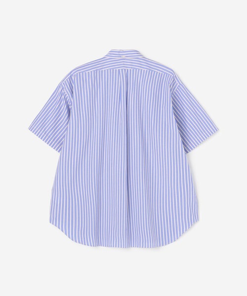 GYMPHLEX(ジムフレックス)の「Gymphlex | コットンポプリン ボタンダウン半袖シャツ STRIPE MEN(シャツ/ブラウス・メンズ・ブルー系その他・S/L/M)」の3枚目の写真