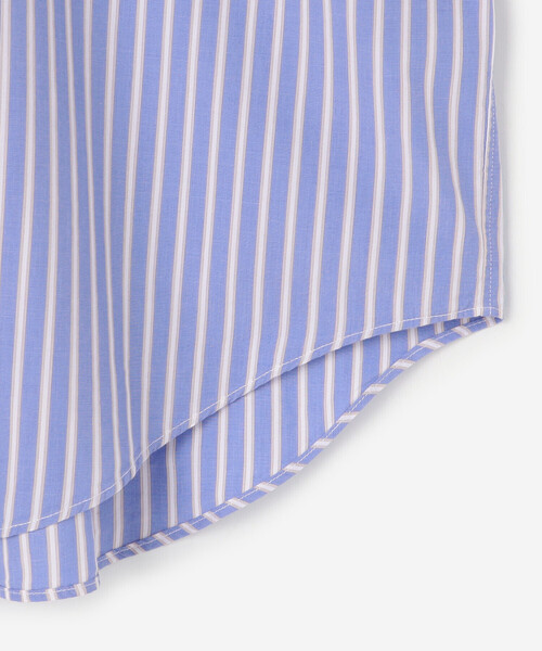 GYMPHLEX(ジムフレックス)の「Gymphlex | コットンポプリン ボタンダウン半袖シャツ STRIPE MEN(シャツ/ブラウス・メンズ・ブルー系その他・S/L/M)」の6枚目の写真