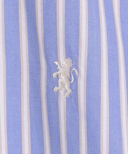 GYMPHLEX(ジムフレックス)の「Gymphlex | コットンポプリン ボタンダウン半袖シャツ STRIPE MEN(シャツ/ブラウス・メンズ・ブルー系その他・S/L/M)」の8枚目の写真