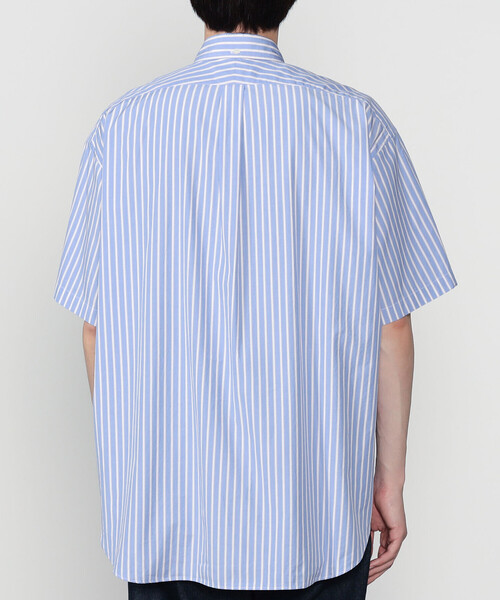 GYMPHLEX(ジムフレックス)の「Gymphlex | コットンポプリン ボタンダウン半袖シャツ STRIPE MEN(シャツ/ブラウス・メンズ・ブルー系その他・S/L/M)」の11枚目の写真