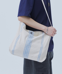OGARP（オガープ）の「Grain Ethnic Shoulder Eco Bag Blue（エコバッグ/サブバッグ）」