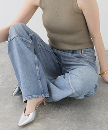INSCRIRE/アンスクリア] Dot Hole Denim Pants（デニムパンツ