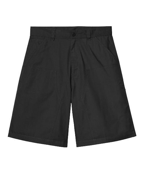 Carhartt WIP(カーハートダブリューアイピー)の「Carhartt WIP POSTAL DOUBLE KNEE SHORT(カーハートワークインプログレス ポスタルダブルニーショート)(デニムパンツ・メンズ・ブルー/ベージュ系/ブラック・X-SMALL/MEDIUM/LARGE/X-LARGE/SMALL)」の2枚目の写真
