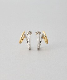 [ダブルピアス] ジルコニア コンビカラー