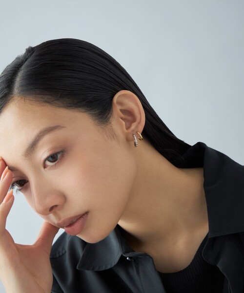 Jouete（ジュエッテ）の「[ダブルピアス] ジルコニア コンビカラー（ピアス（両耳用）・レディース・シルバー系その他・FREE）」の6枚目の写真