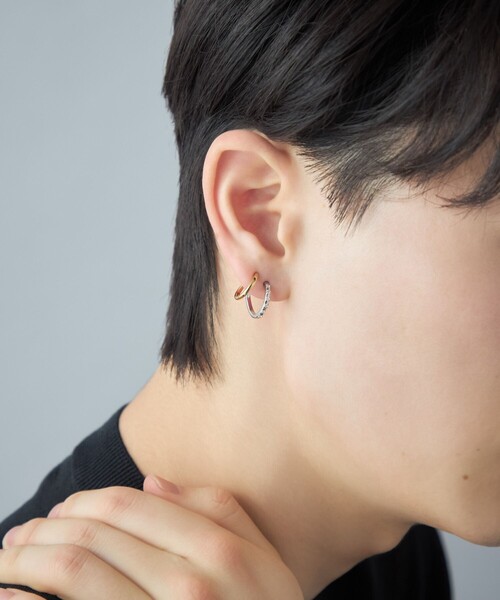 Jouete（ジュエッテ）の「[ダブルピアス] ジルコニア コンビカラー（ピアス（両耳用）・レディース・シルバー系その他・FREE）」の9枚目の写真