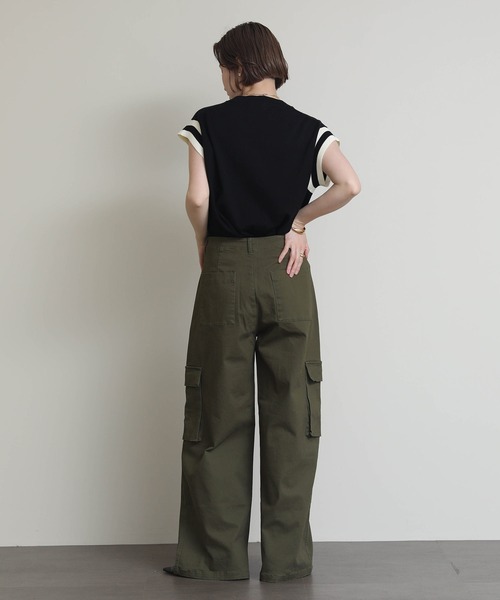 Re Fiina(フィーナ)の「ビッグポケットワイドカーゴパンツ(その他パンツ・レディース・カーキ/ブラック/ホワイト・FREE)」の20枚目の写真