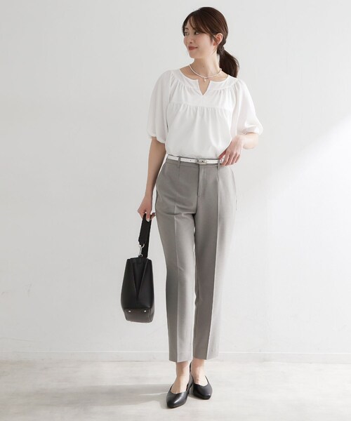 Reflect（リフレクト）の「【UVカット／撥水／マシンウォッシュ可】ストレッチテーパードパンツ（その他パンツ・レディース・ネイビー/ライトグリーン/ホワイト/グレー・15 /13/11/09/07/05/17）」の13枚目の写真