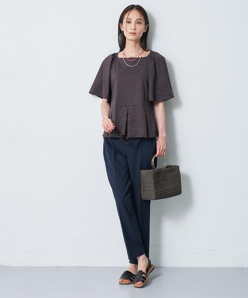Reflect(リフレクト)の「【SS-4Lサイズ/UVカット/撥水】ストレッチテーパードパンツ(その他パンツ・レディース・ネイビー/ライトグリーン/ホワイト/グレー・15 /13/11/09/07/05/17)」の9枚目の写真