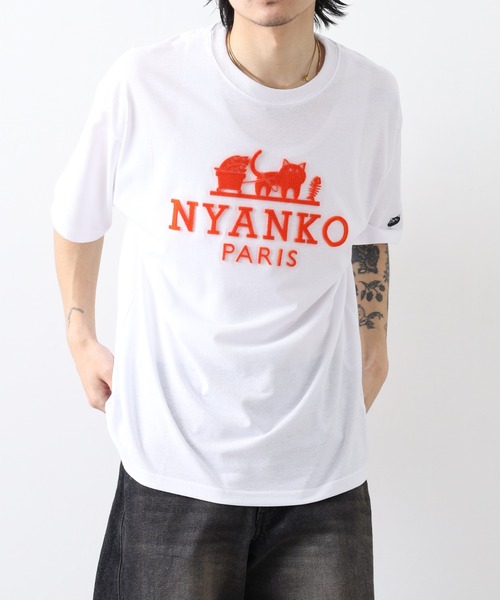 FUNALIVE(ファンアライブ)の「吸水速乾 UVカット ワイドシルエット ネコパロディ 半袖 Tシャツ(Tシャツ/カットソー・メンズ・ホワイト/ブラウン/ブラック・LL/L/M)」の21枚目の写真