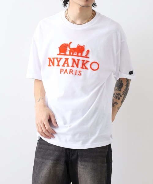 FUNALIVE(ファンアライブ)の「吸水速乾 UVカット ワイドシルエット ネコパロディ 半袖 Tシャツ(Tシャツ/カットソー・メンズ・ホワイト/ブラウン/ブラック・LL/L/M)」の22枚目の写真