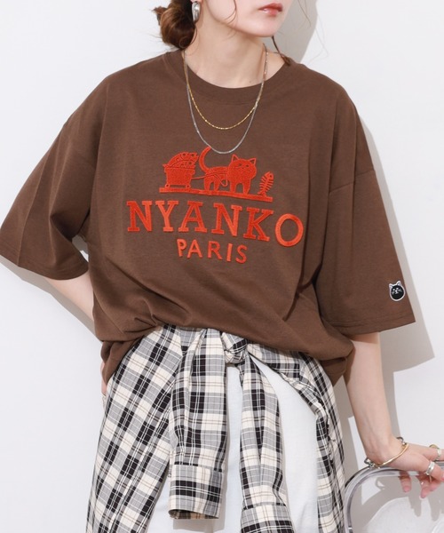 FUNALIVE(ファンアライブ)の「吸水速乾 UVカット ワイドシルエット ネコパロディ 半袖 Tシャツ(Tシャツ/カットソー・メンズ・ホワイト/ブラウン/ブラック・LL/L/M)」の15枚目の写真