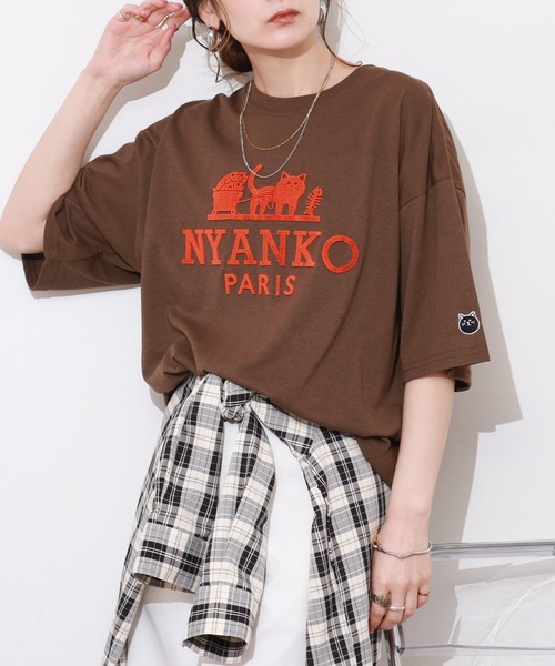 FUNALIVE(ファンアライブ)の「吸水速乾 UVカット ワイドシルエット ネコパロディ 半袖 Tシャツ(Tシャツ/カットソー・メンズ・ホワイト/ブラウン/ブラック・LL/L/M)」の17枚目の写真