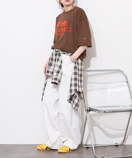 FUNALIVE(ファンアライブ)の「吸水速乾 UVカット ワイドシルエット ネコパロディ 半袖 Tシャツ(Tシャツ/カットソー・メンズ・ホワイト/ブラウン/ブラック・LL/L/M)」の19枚目の写真