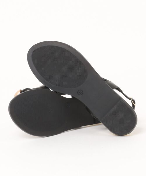 Scrap Book(スクラップブック)の「【GIOSEPPO】LEATHER SANDALS JEWELRY RING STONY(サンダル・レディース・ブラック・38/37)」の5枚目の写真