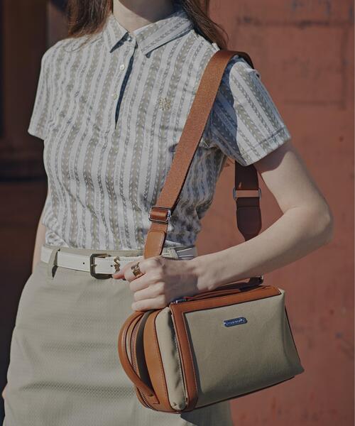 St ANDREWS(セントアンドリュース)の「【St ANDREWS】2WAYショルダーバッグ (UNISEX)(ショルダーバッグ・レディース・ブラック/ベージュ・FREE)」の2枚目の写真