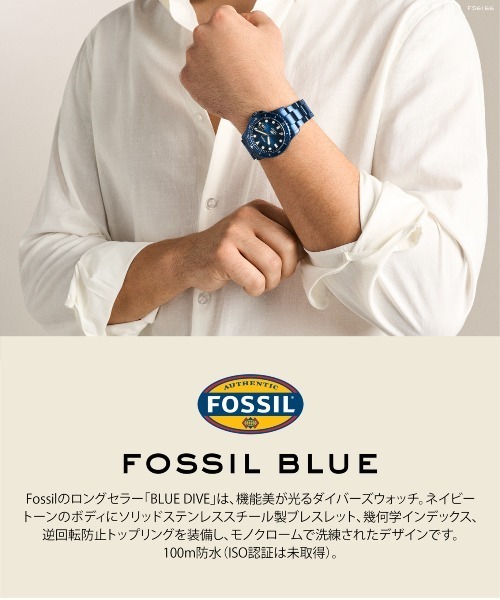 FOSSIL(フォッシル)の「フォッシル 腕時計 メンズ アナログ ステンレス FS6166(アナログ腕時計・メンズ・ブルー・FREE)」の10枚目の写真