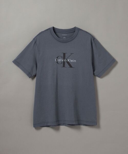 Calvin Klein(カルバン・クライン)の「ショートスリーブ20SモノグラムTシャツ(Tシャツ/カットソー・メンズ・グリーン系その他/ダークグレー/ブラック・M/S/XL/L)」の13枚目の写真