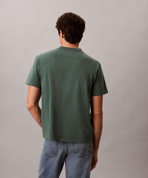 Calvin Klein(カルバン・クライン)の「ショートスリーブ20SモノグラムTシャツ(Tシャツ/カットソー・メンズ・グリーン系その他/ダークグレー/ブラック・M/S/XL/L)」の16枚目の写真