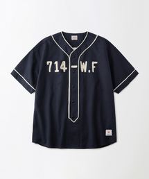 OUTSTANDING（アウトスタンディング）の「VINTAGE BASEBALL HALF SHIRT_NAVY（シャツ/ブラウス）」