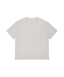 スモールCロゴナイロンTシャツライトグレー