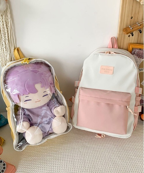 BACKYARD FAMILY（バックヤードファミリー）の「痛リュック 痛バッグ 推し活 仕切り（バックパック/リュック・レディース・ピンク/ブルー/グリーン/ブラック・FREE）」の9枚目の写真