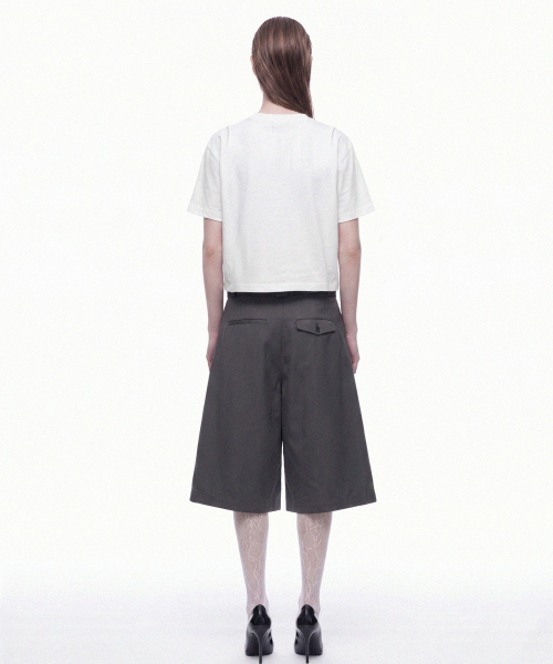 PRINOAR(プリノア)の「ステイトゥルー セミクロップ 半袖Tシャツ - ホワイト(Tシャツ/カットソー・レディース・ホワイト・SMALL/MEDIUM/LARGE)」の7枚目の写真