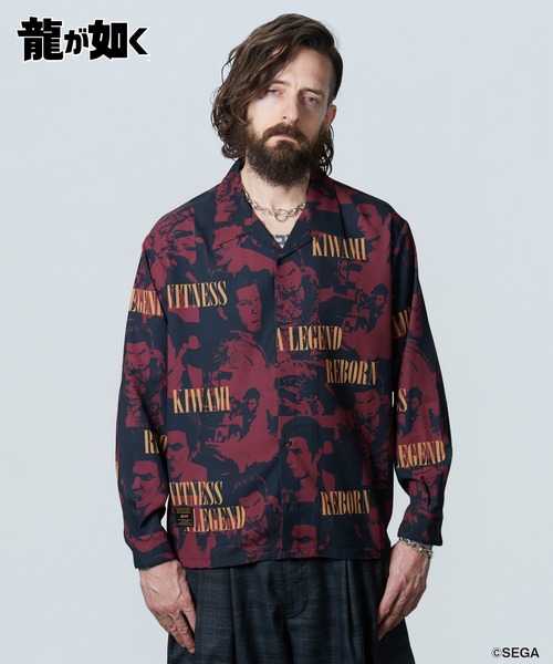 glamb(グラム)の「Kazuma Kiryu Shirt / カズマキリュウシャツ(シャツ/ブラウス・メンズ・ブラック/レッド・L/M/XL)」の9枚目の写真