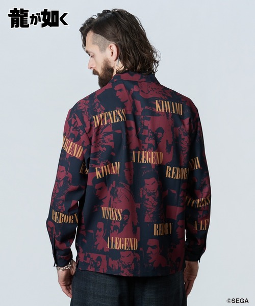 glamb(グラム)の「Kazuma Kiryu Shirt / カズマキリュウシャツ(シャツ/ブラウス・メンズ・ブラック/レッド・L/M/XL)」の10枚目の写真