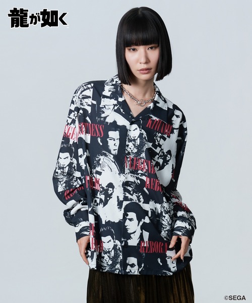 glamb(グラム)の「Kazuma Kiryu Shirt / カズマキリュウシャツ(シャツ/ブラウス・メンズ・ブラック/レッド・L/M/XL)」の7枚目の写真