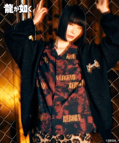 glamb(グラム)の「Kazuma Kiryu Shirt / カズマキリュウシャツ(シャツ/ブラウス・メンズ・ブラック/レッド・L/M/XL)」の13枚目の写真