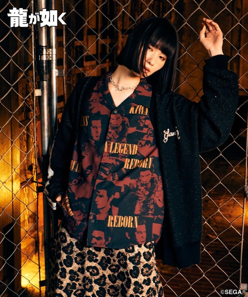 glamb(グラム)の「Kazuma Kiryu Shirt / カズマキリュウシャツ(シャツ/ブラウス・メンズ・ブラック/レッド・L/M/XL)」の14枚目の写真